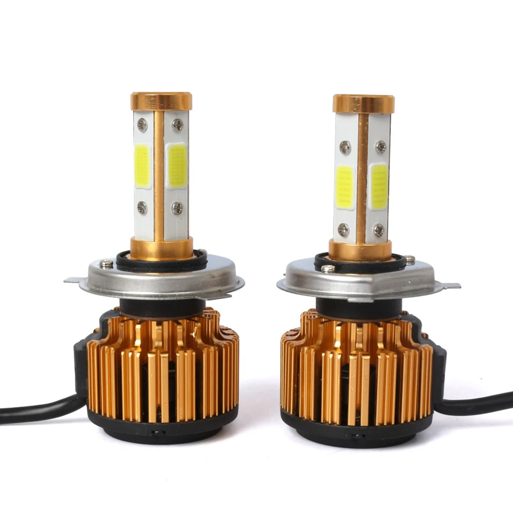 Aslent 2PCS Auto 100W 10000LM H7 LED H4 H11 H8 Car Headlight Bulb 6500K 4sides Automobiles Lights 12V 24V Front Fog Light | Автомобили и