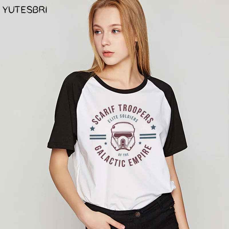 Звездные войны женская футболка Повседневный хлопковый топ тройники Дарт Кинг