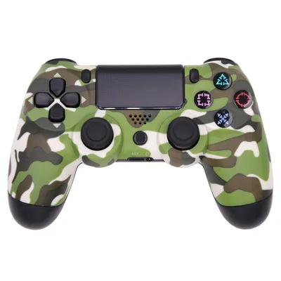 Green camouflage Bluetooth беспроводной для sony PS4 Bluetooth беспроводной контроллер для playstation 4 беспроводной двойной шок вибрации джойстик геймпады - Цвет: Green camouflage