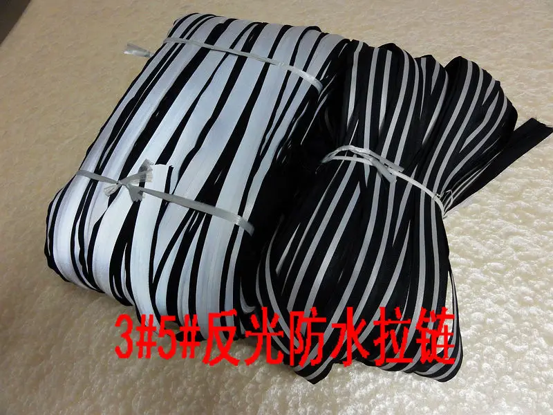 Светоотражающая Водонепроницаемая молния 3 # нейлоновая 2 м/лот (без головки