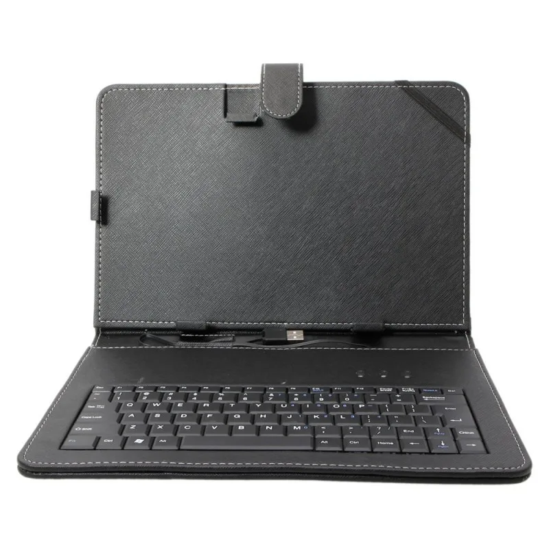 Кожаный чехол с клавиатурой 10 1 &quot9 7&quot Micro USB подставка для планшета Android Windows