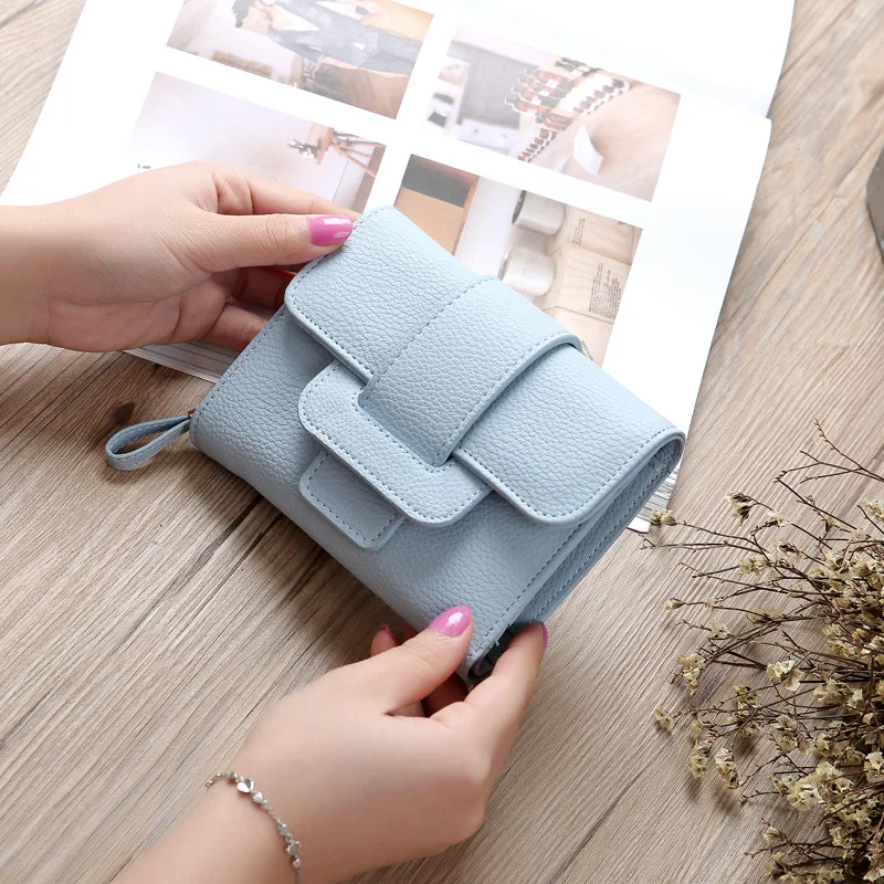 Лидер продаж 2017 года! Роскошный мягкий кожаный женский кошелек на застежке