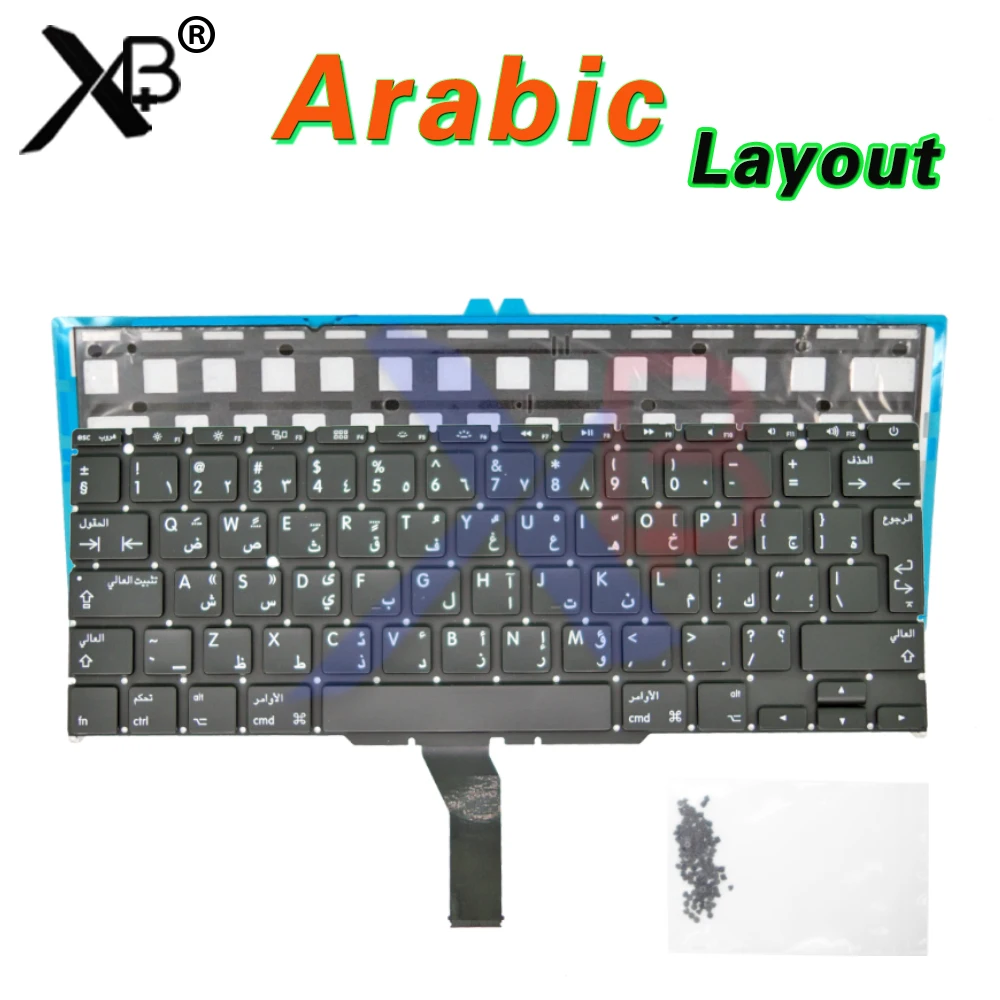 Арабский Клавиатура/подсветка с подсветкой + 100 шт. винтов клавиатуры для MacBook Air 11