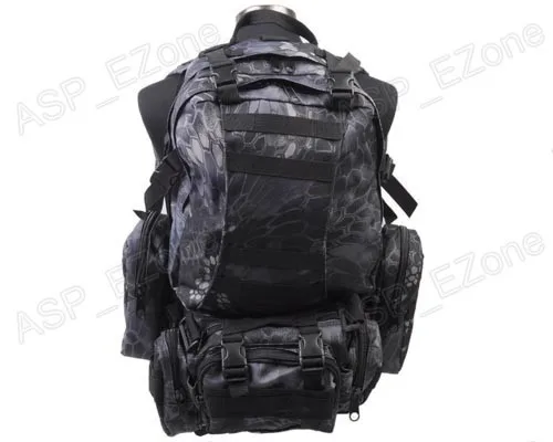 Тактический Камуфляжный карго Рюкзак Molle 60 л черные камуфляжные сумки для