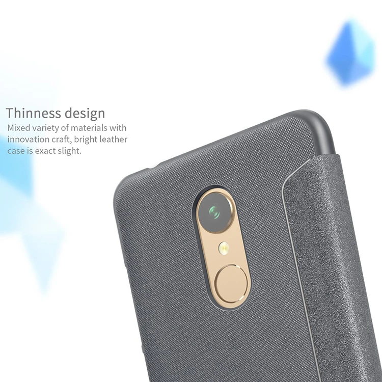 Для Xiaomi Redmi 5 флип-кейс Redmi 5 чехол Nillkin Блестящий PU кожаный чехол флип-чехол для Xiaomi Redmi 5