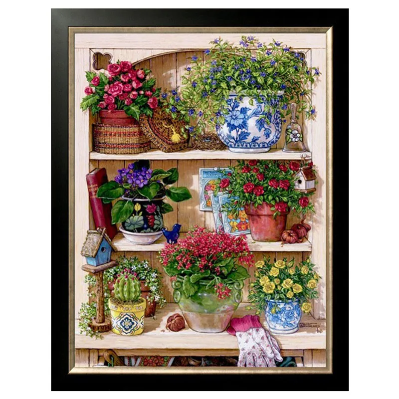 Набор для вышивки крестиком сделай сам DMC 14CT с цветами вышивка домашний декор|cross