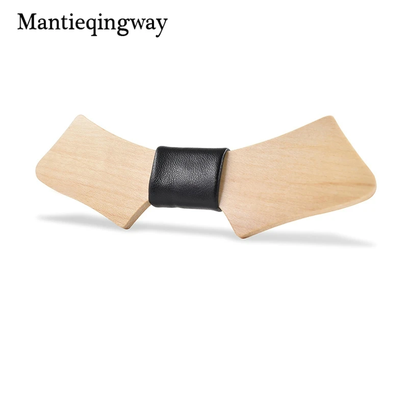 Mantieqingway геометрические деревянные галстуки бабочки для мужчин художественные 3D