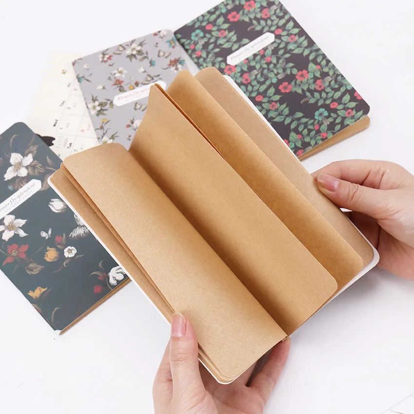 1 шт. блокнот с бабочками и цветами офисные принадлежности дневник книжка сделай