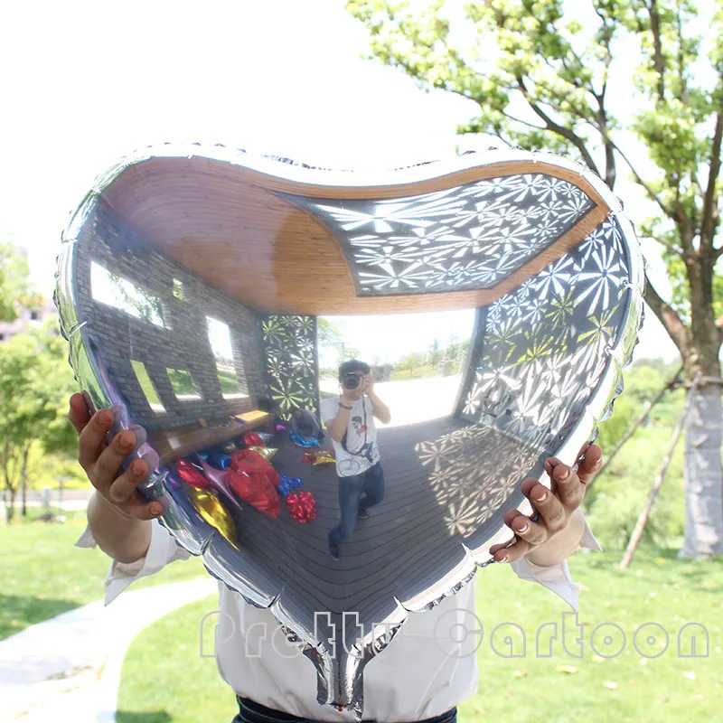 В форме сердца фольгированные шары большегрузных 24 ''дюйма Красное Сердце