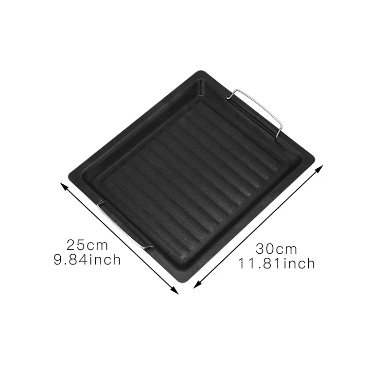 Прочный для барбекю сковороды черная сковорода кухонная плита на открытом
