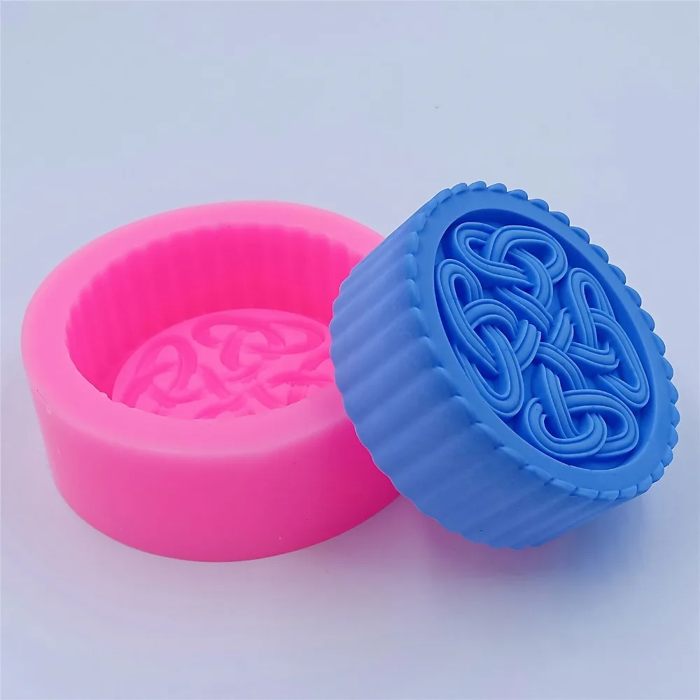 Круглая форма для мыла ручной работы красивая силиконовая изготовления