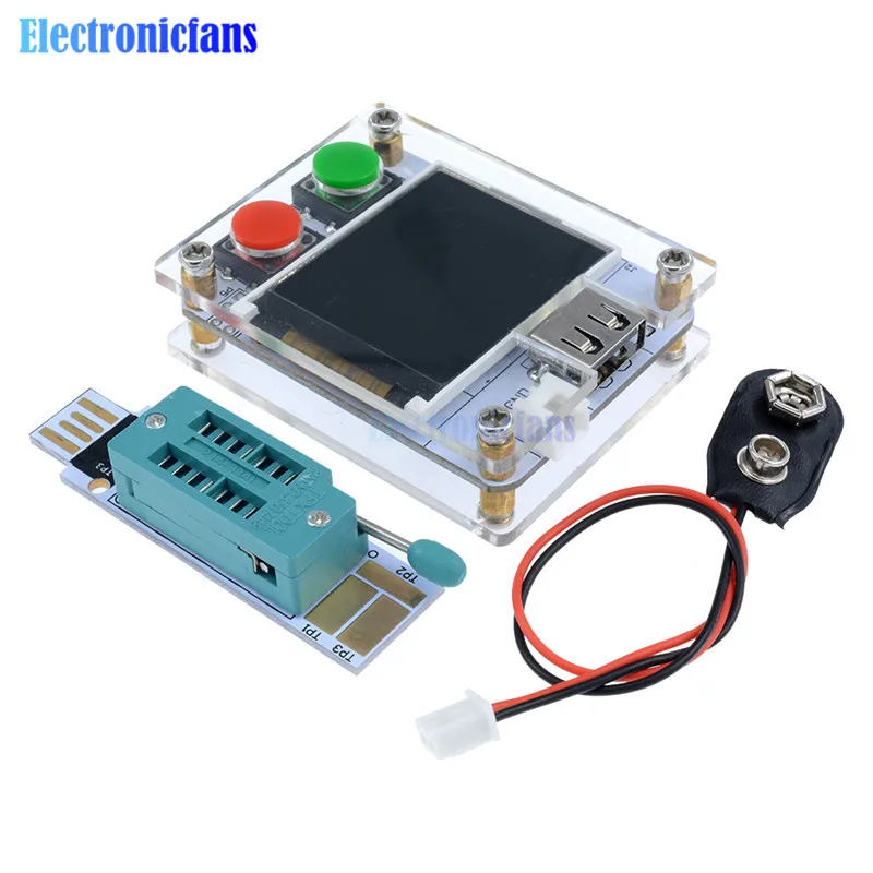 Тестер транзисторов с ЖК экраном 1 8 дюйма 128x160 ATmega328p ESR емкость диода триоды