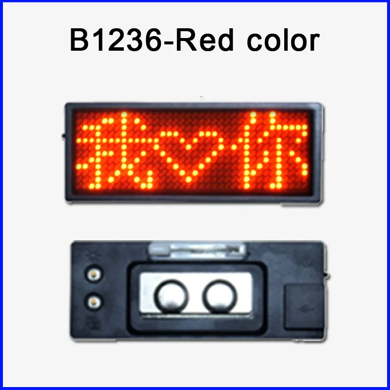 12x36 пикселей красный цвет LED имя badg карты мини светодиодный дисплей панели