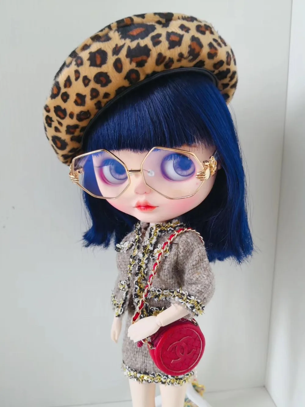 

1/6 BJD 30CM Doll toys 19 joint Top Quality Chinese Doll BJD Ball Joint Doll Fashion Gift Blue black short hair cute makeup doll