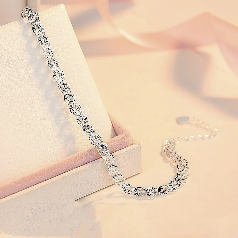 808 STORE Fine Jewelry Charm Women Silver Bracelet Retro Creative Design Wedding Anniversary Gifts | Украшения и аксессуары