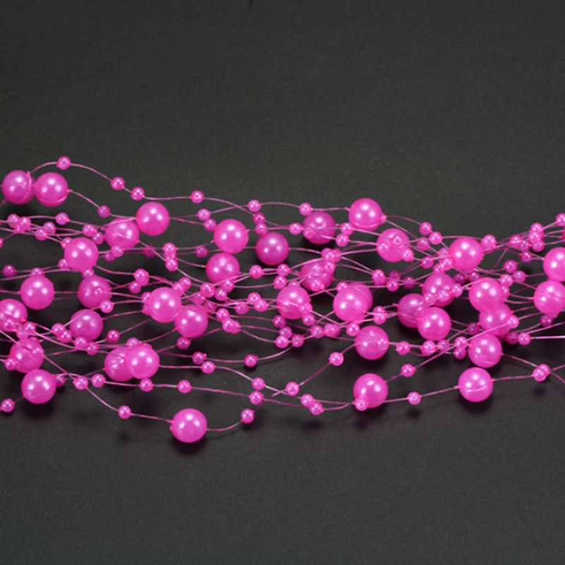 Милый DIY белый Высокое качество рыболовная леска цепочка с жемчужными бусинами