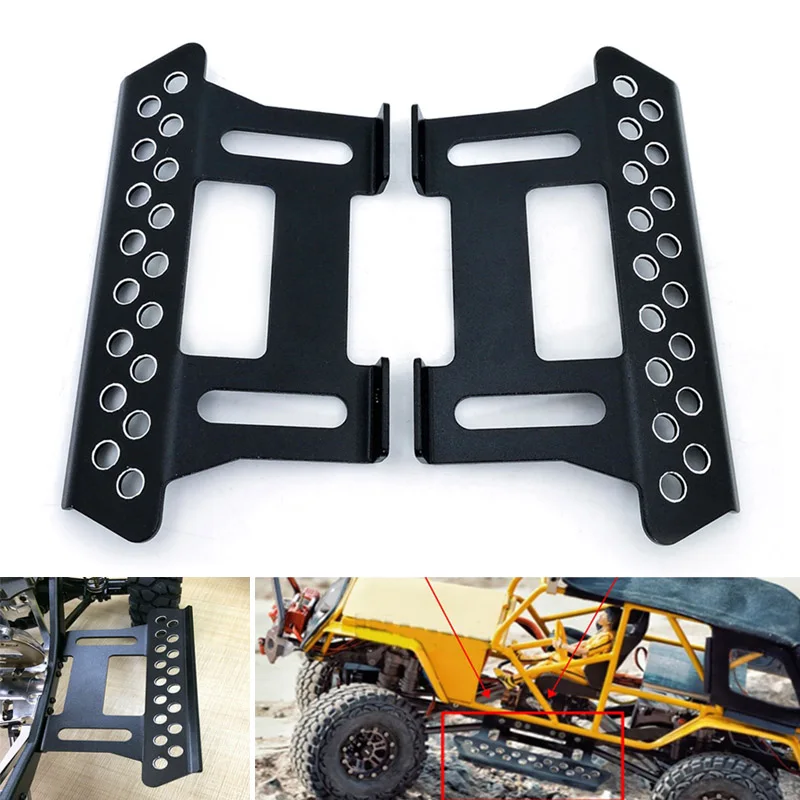 1 пара имитация автомобиля металлическая боковая педаль для осевого SCX10 90046 90047 RC