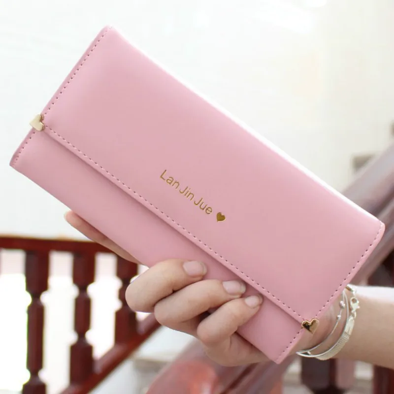 Можно отследить! 2018 Модный женский клатч кошельки сумка из искусственной кожи