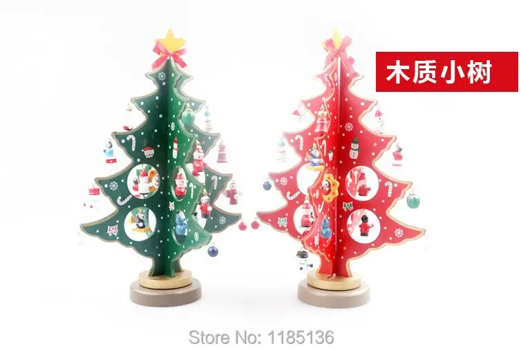 1 шт. Рождественский Подарок Таблица Елки Украшения Деревянный Рождественская