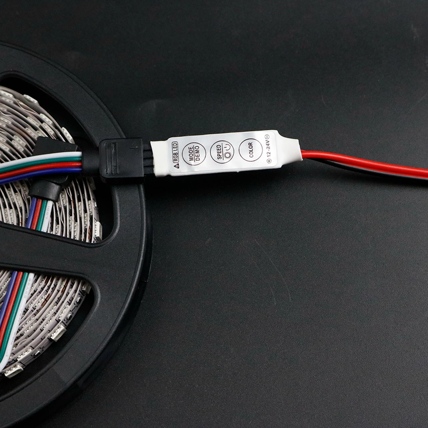 RGB светодиодный контроллер Диммер DC 12 В мини 3Key для SMD 3528 5050 5630 RGB Светодиодная лента DC12V 4Pin Быстрая JQ