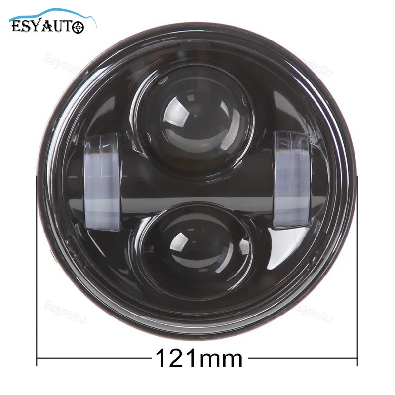 Пара с DRL варианты 5 дюймовый светодиодный фар 40 Вт 9 ~ 32В Черно хром для полных