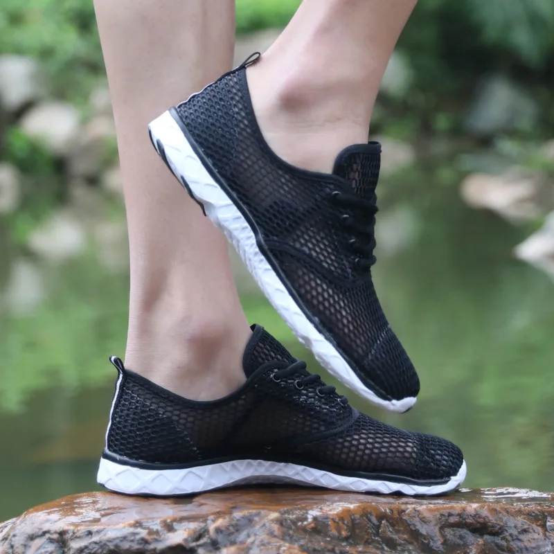Water Shoes Aque Men Spring Summer cool Trekking Footwear platform designer runway Lace up Superstar Casual Up Stream Big | Обувь