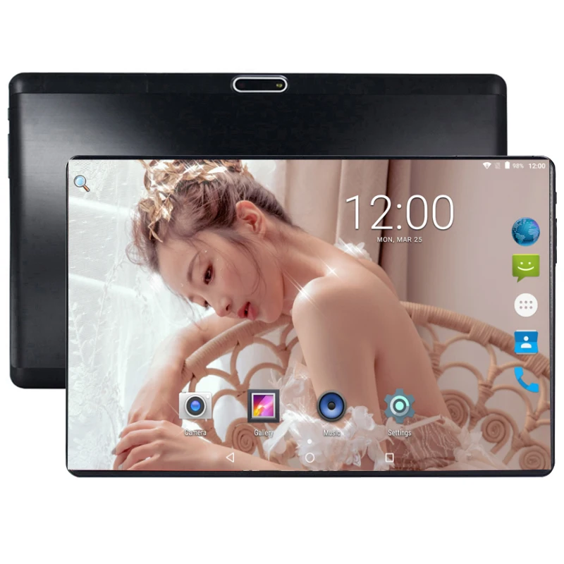 Tablet PC Android 8.0 1280*800 4GB RAM 64GB ROM Octa Core 6000mAh Dual SIM Card cameras IPS GPS 4G phone call 10 inch Tablets | Компьютеры