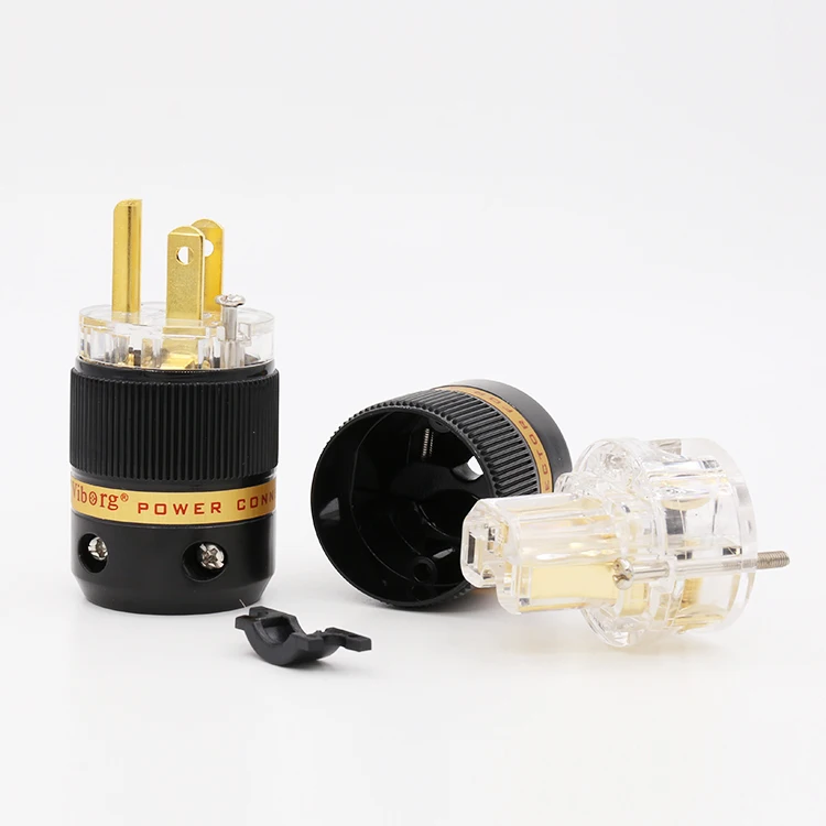Viborg VM511G + VF511G Прозрачная Чистая медь 24K позолоченный американский шнур