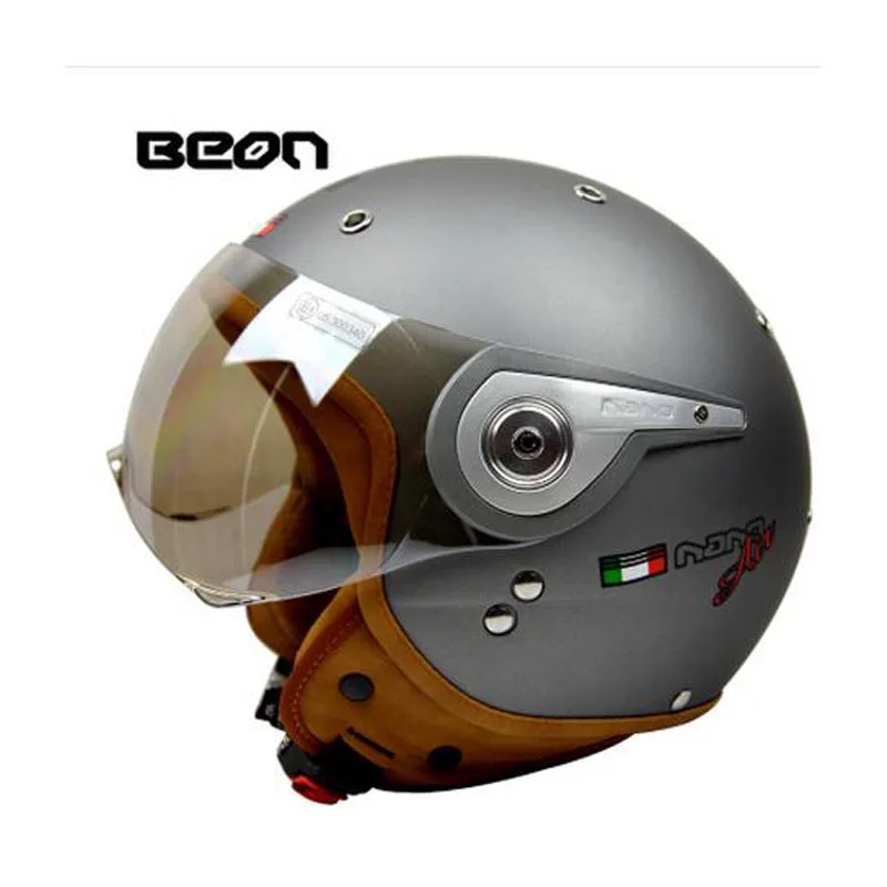 Top quality brand BEON open face 3/4 helmets motorcycle Motorbike Casco Capacete Jet Vintage Retro helmet ECE approved | Автомобили и