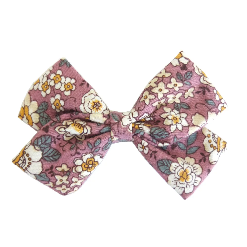 Бутик ткань лук зажимы для волос банты заколки Заколки хлопок Hairbow дети девушки