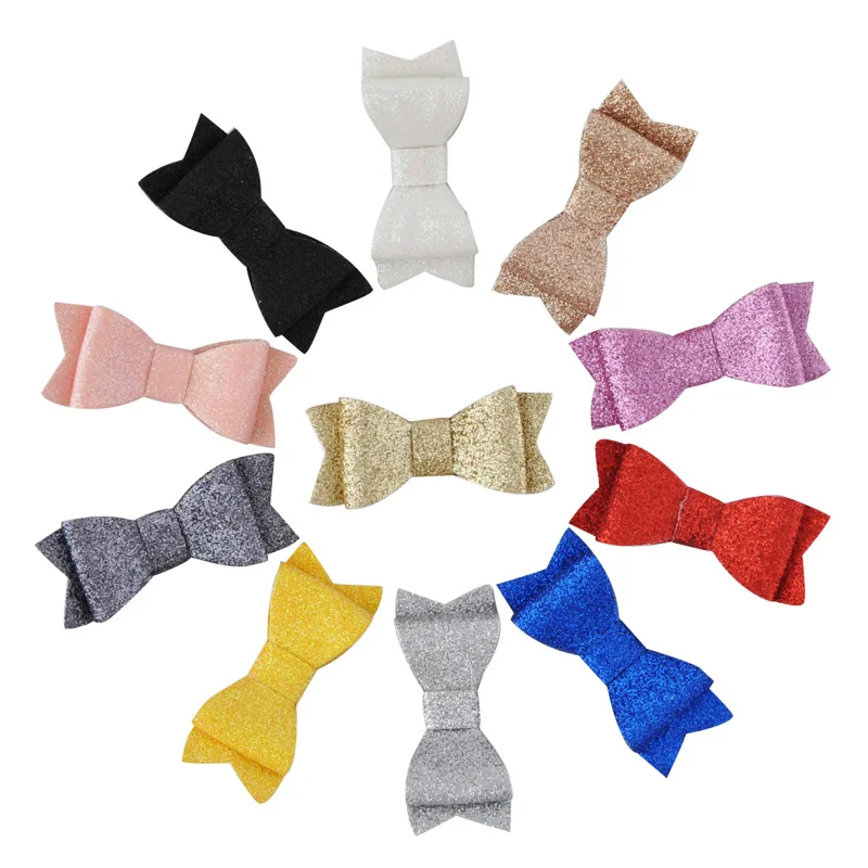 3-дюймовые милые заколки для гитары из синтетической кожи с бантом блестящие