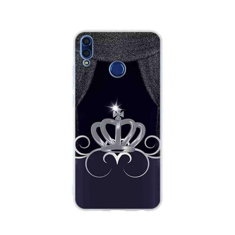 pattern 12 Чехол с черной короной для huawei Honor 9 10 Lite 6X 7X 8X Max, чехол для телефона s 7A 8A 8C V20 PLAY 10i - Цвет: pattern 12