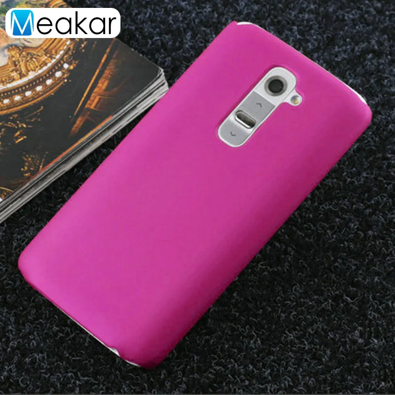 rose red Матовая Пластик Coque 5.2For Lg G2 чехол для Lg G2 D802 D801 F320 D802 телефона чехол-лента на заднюю панель - Цвет: rose red