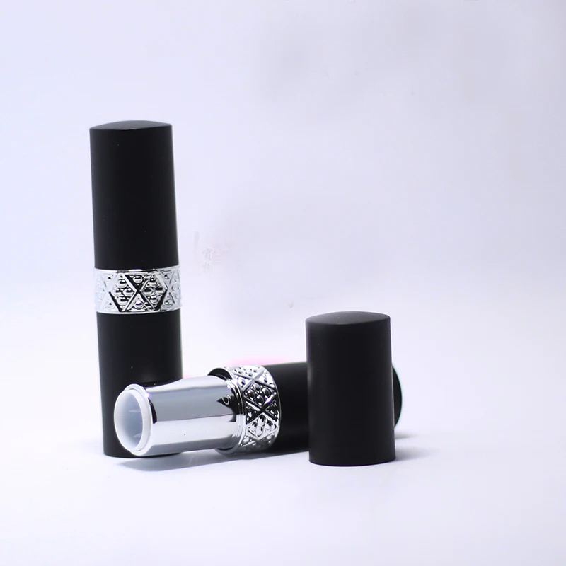 

10/20/50pcs 12.1mm Round Black DIY Lisptick Tube Empty Makeup Lip Balm Container Refillable Package Free shipping Cosmetic Tool