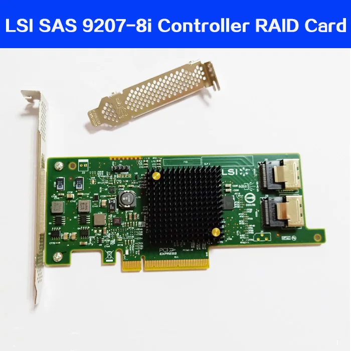 Высокое качество LSI SAS 9217 8i 9207 HBA SFF8087 Mini HD 6 ГБ PCI E 3 0 X8 контроллер RAID