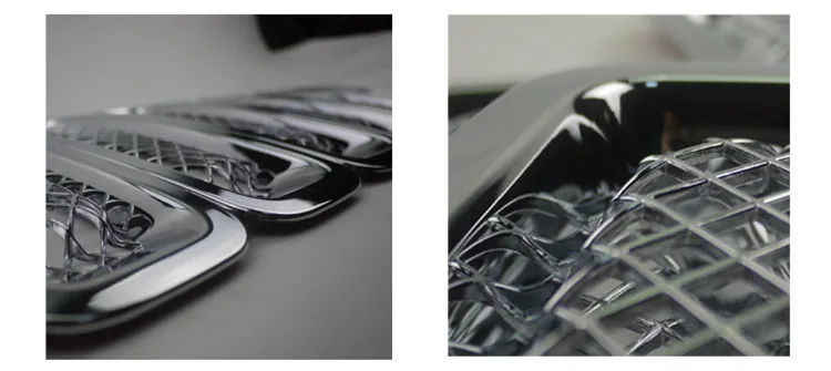 Новое поступление 7 шт. Замена ABS все хромированные серебро спереди автомобиля