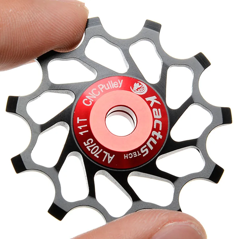 KACTUS TECH до 11 ти лет велосипедный задний переключатель Керамика шкив, CNC, котор подвергли механической обработке Сталь подшипника ступицы колеса Жокейские 4/5/6 мм