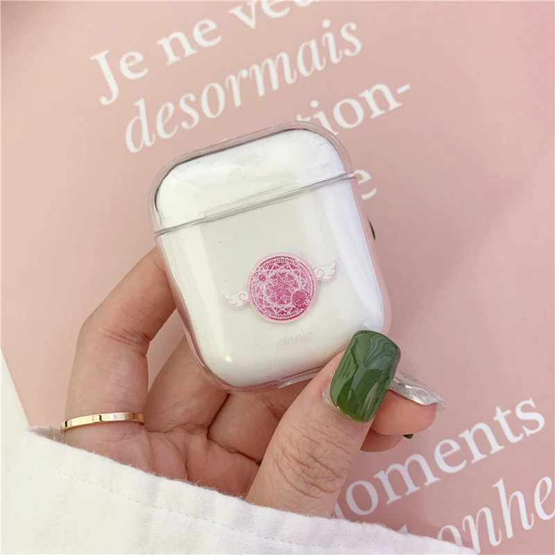 Цвет: желтый Чехол для Airpods с милым рисунком, Прозрачные Жесткие чехлы для AirPods, защитный чехол с мультяшным рисунком, Bluetooth, беспроводной чехол для наушников - Цвет: Цвет: желтый
