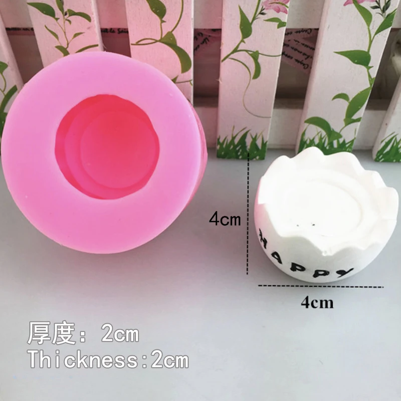 

Sugarcraft Christmas Egg Shape Birthday Candle Mold Silicone Fondant Cake Decorating Baking Tools Chocolate Gypsum Clay Moulds