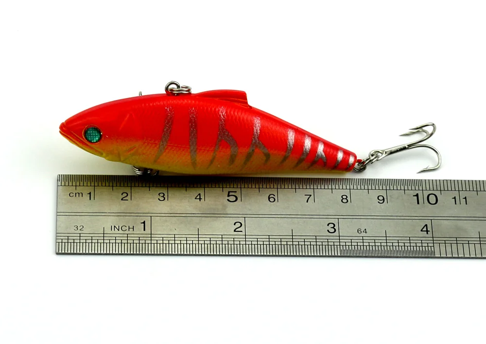 

Big Sale 4pcs New Metal VIB Lures Hard Hooks Vibration Lure Artificial Pike Crankbait Tackles Carp Fishing Wobblers 8.5cm 11.2g