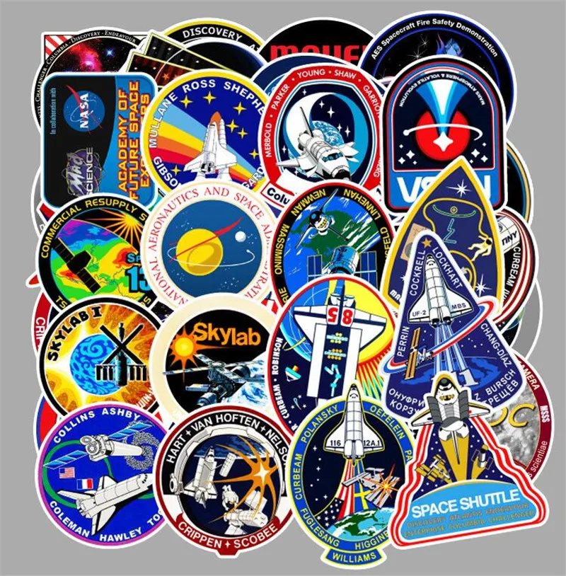 45 шт./лот космическая тема разные стильные ПВХ наклейки детские игрушки декор для