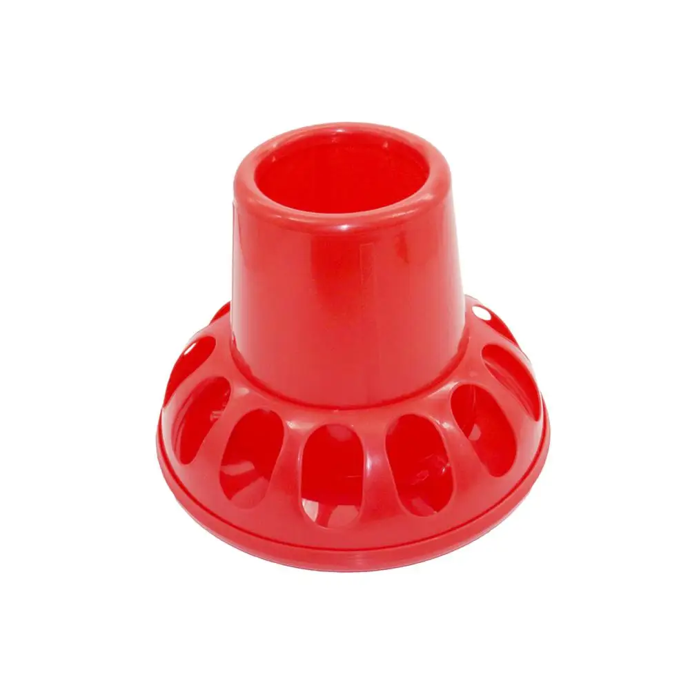 2Kg Poultry Feeding Tools Red Plastic Chicken Feeders Quail Feed Bucket Farming Tools|chicken feeder|plastic chicken feederspoultry feed |