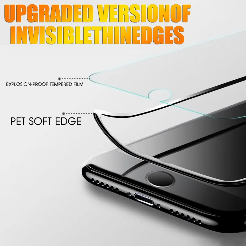 Новое защитное закаленное стекло 9D для iPhone 7 8 Plus X 6 s Защитное экрана с