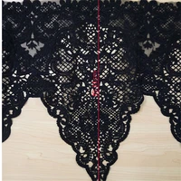 lace ultra wide black lace accessories organza embroidered hollow fabric curtains bedding accessories water soluble milk silk
