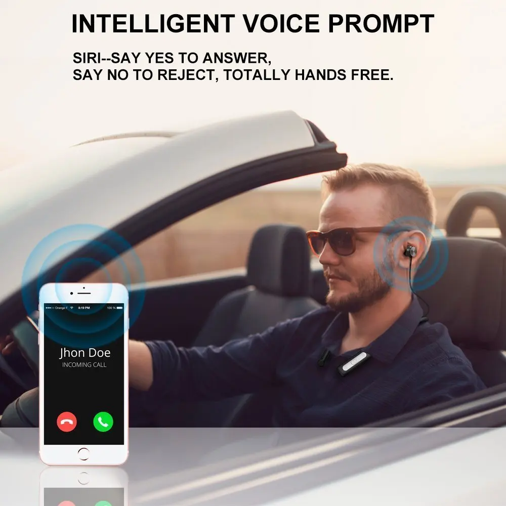 Новый Беспроводной стерео наушники Bluetooth гарнитура с микрофоном спортивный