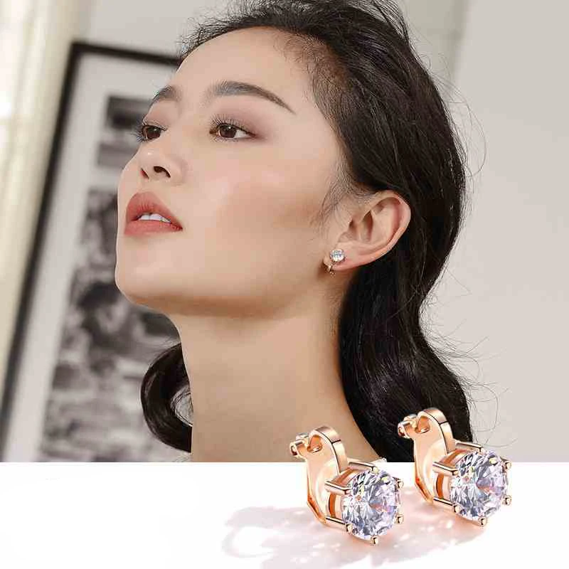 IDESTINY Boucle D'oreille зажим без пирсинга для женщин Высокое качество Классический 5