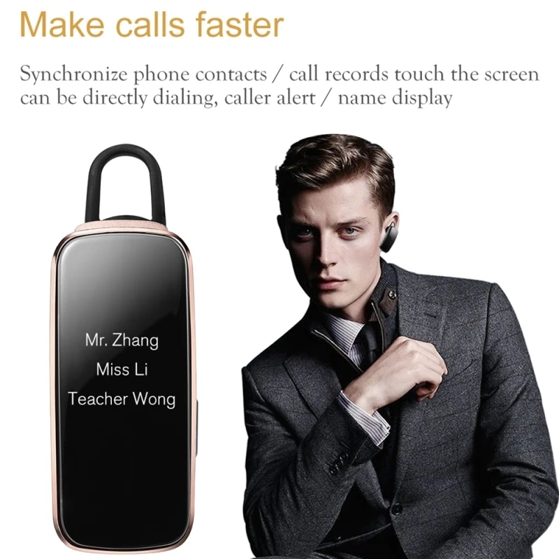 Bluetooth наушники B3 Plus с OLED экраном 0 96 дюйма|Смарт-браслеты| |