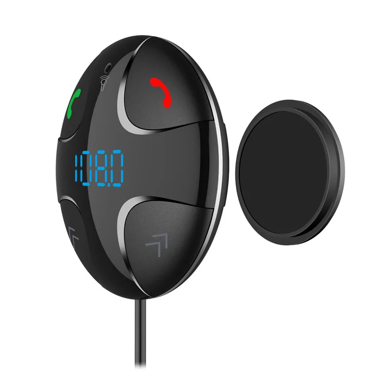 JaJaBor FM трансмиттер Bluetooth Car Kit Автомобильный беспроводной A2DP Аудио музыкальный приемник Handsfree Car MP3-плеер Цифровой светодиодный дисплей