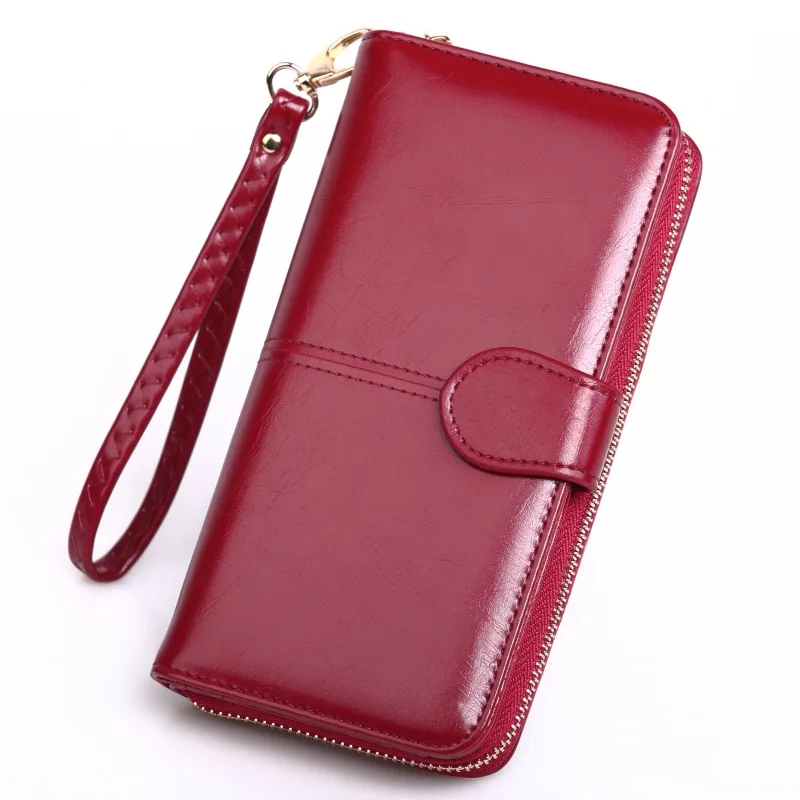 

Women Wallet Female Purse Women Leather Wallet Long Trifold Coin Purse Card Holder Money Clutch 100PCS/lot