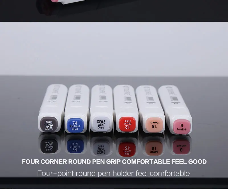 Touchfive, 80 цветов, кисть, маркеры, двойная головка, эскизные маркеры для рисования, манга, анимационный дизайн, товары для рукоделия, ручка для школы